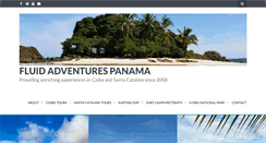 Desktop Screenshot of fluidadventurespanama.com